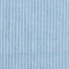 Double Gauze/Muslin yarn-dyed stripes | Poppy Fabrics – brilliant blue/white, 