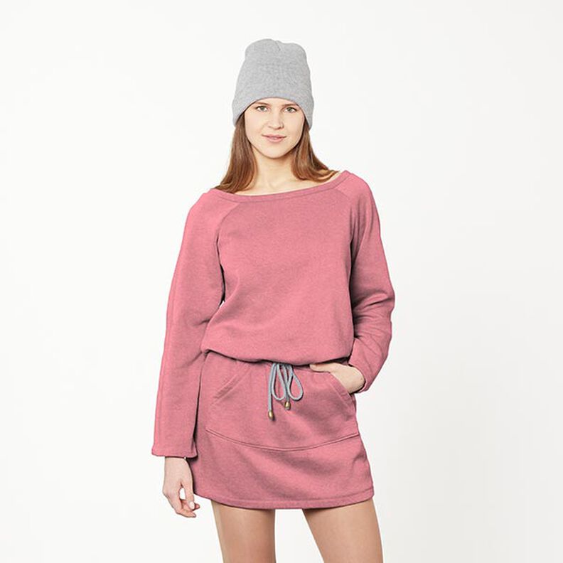 Brushed Sweatshirt Fabric – dusky pink,  image number 7
