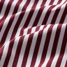 Cotton Poplin narrow stripes – burgundy/white,  thumbnail number 2