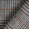 Glen Plaid Wool Fabric – dark grey/orange,  thumbnail number 6