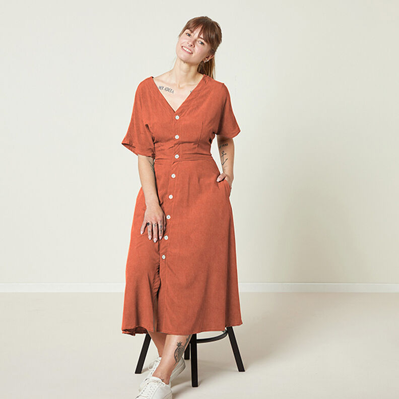 Linen Cotton Blend Plain – copper,  image number 6