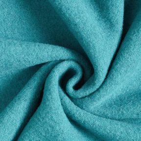 Wool fleece pure new wool Plain – turquoise, 
