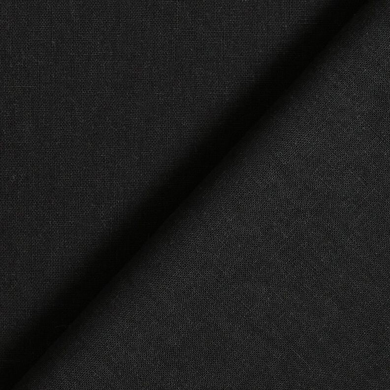 washed linen cotton blend – black,  image number 3