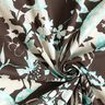 Flowers cotton voile – black brown/natural,  thumbnail number 3
