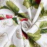 Decor Fabric Panama strawberries – white/carmine,  thumbnail number 3