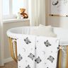 Cosy Fleece cute raccoons – ivory/dark grey,  thumbnail number 6
