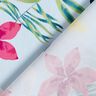 Tropical flowers cotton fabric – light blue,  thumbnail number 5