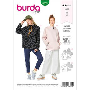 Sweatshirt, Burda 6253 | 34-44, 