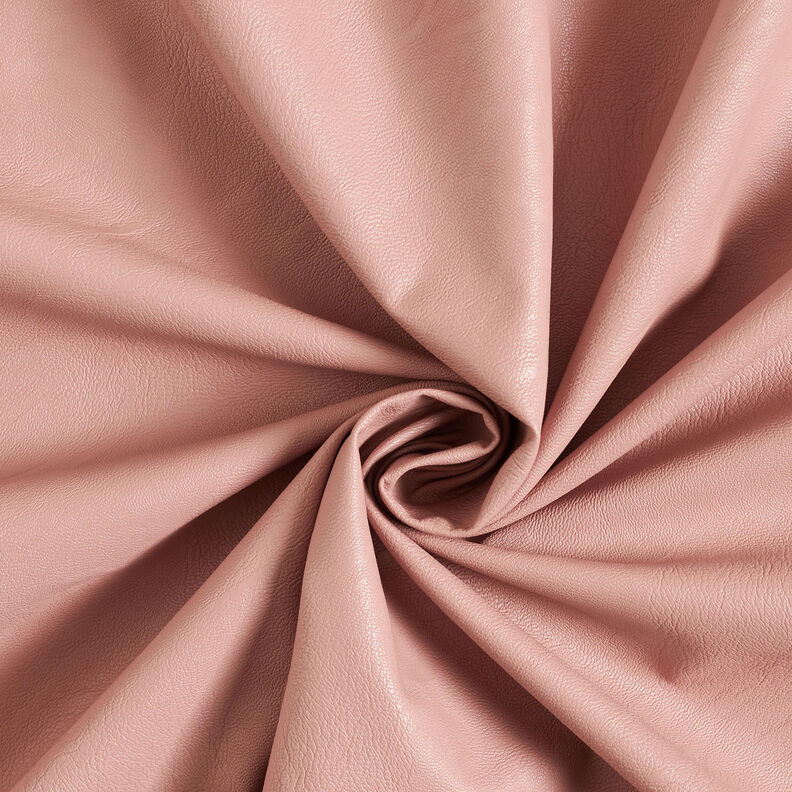 Stretch imitation leather plain – dusky pink,  image number 1