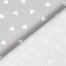 Scattered hearts organic cotton poplin – light grey,  thumbnail number 4