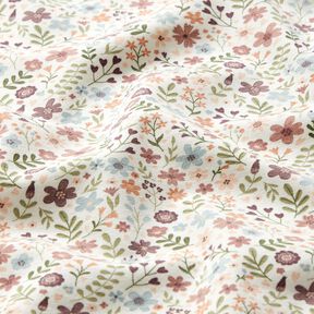 Cotton Jersey Flower Meadow – ivory, 
