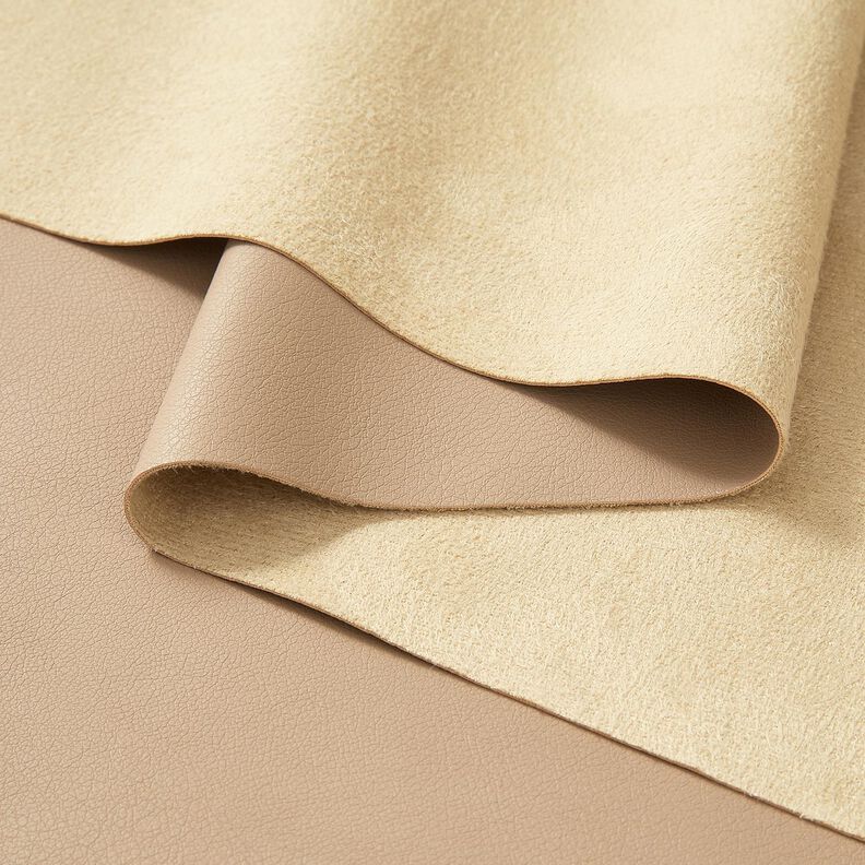 Imitation Leather with velour reverse  – anemone,  image number 3