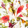 Outdoor Fabric Canvas Flowers and butterflies – white/lilac,  thumbnail number 3