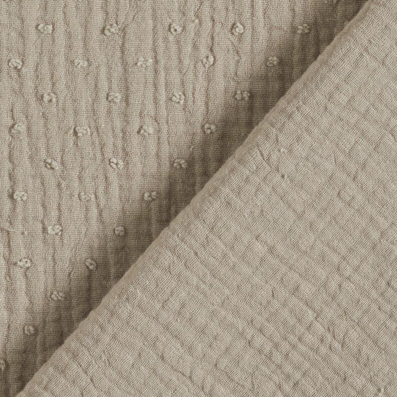 Double Gauze/Muslin dobby – beige,  image number 4