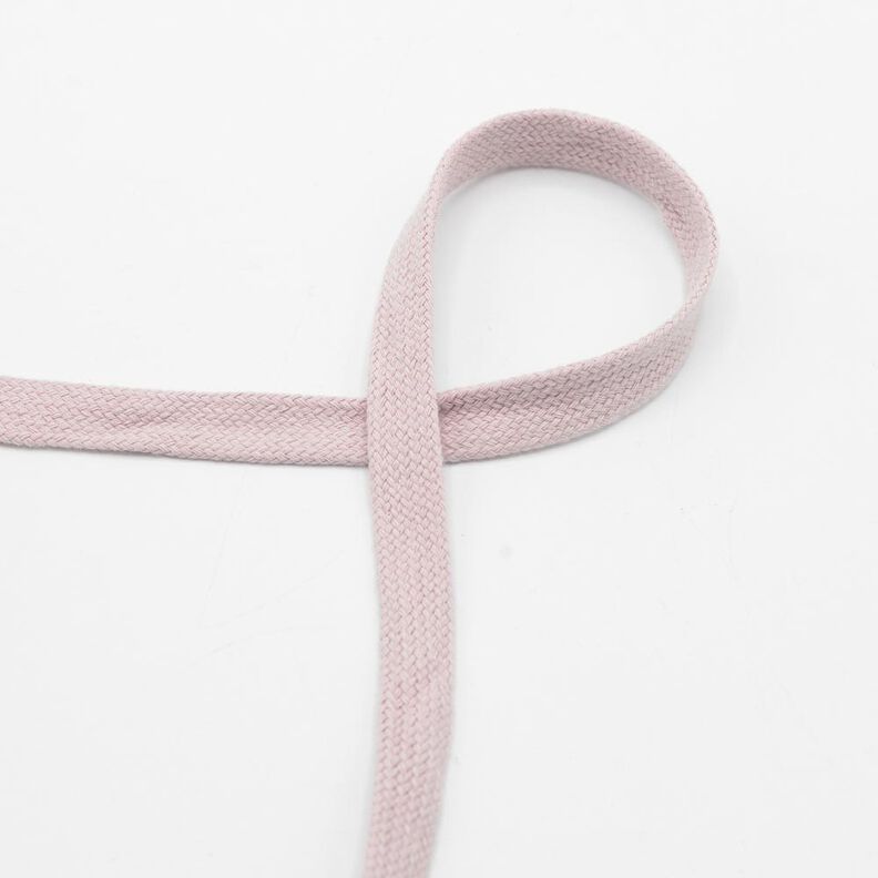 Flat cord Hoodie Cotton [15 mm] – light dusky pink,  image number 1