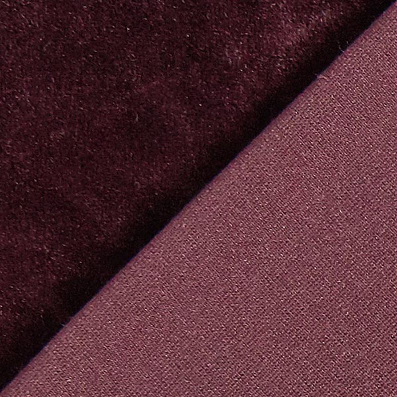 Stretch Velvet Nicky Velours – aubergine,  image number 3