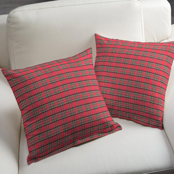 Cotton Flannel Tartan Check Glenside – red,  image number 5