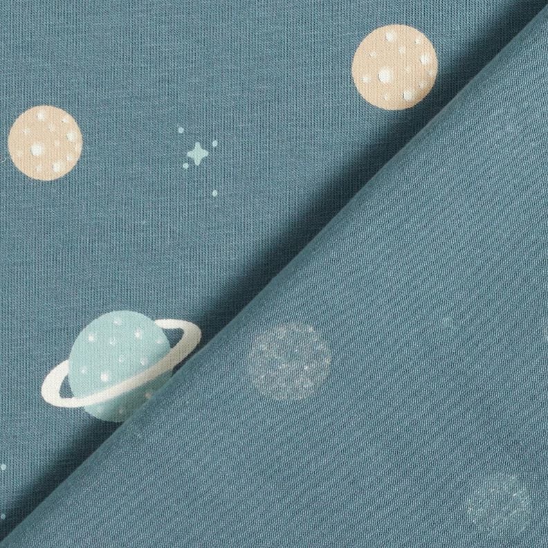 Cotton Jersey Planets &ndash; blue,  image number 4
