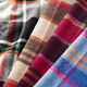 colourful checked coat fabric – black/berry,  thumbnail number 5