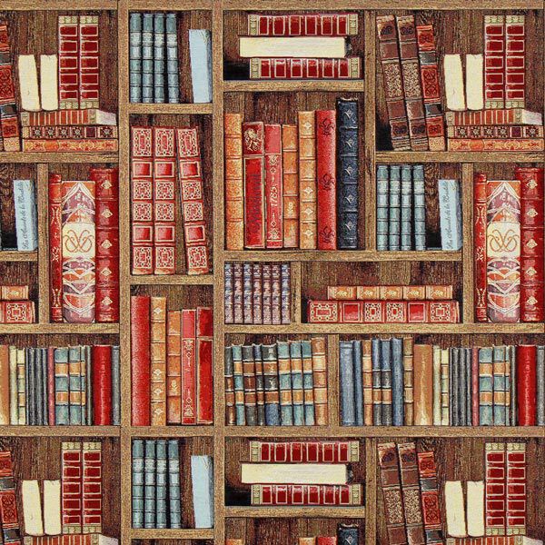 Bookshelf Tapestry Jacquard – brown,  image number 1