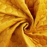 Upholstery Fabric Velvet Honeycomb Quilt – mustard,  thumbnail number 3