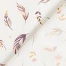 Organic Cotton Poplin feathers and flower branches – ivory,  thumbnail number 4