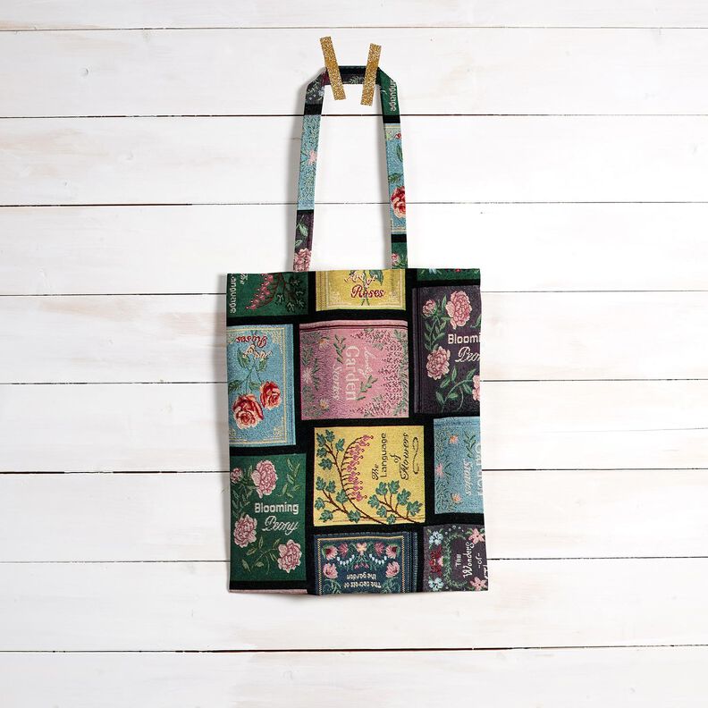 Decor Fabric Tapestry Fabric Book cover – black/merlot,  image number 6