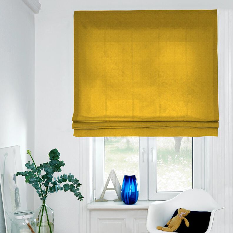 Lightweight linen blend pre-washed – mustard,  image number 8