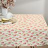 Decor Fabric Half Panama Tulips – ivory/lobster,  thumbnail number 7