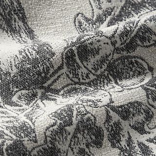 Decorative Panel Tapestry Fabric Deer with Edelweiss – grey, 