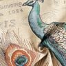 Decorative Panel Tapestry Fabric Peacock &ndash; light beige/blue,  thumbnail number 3