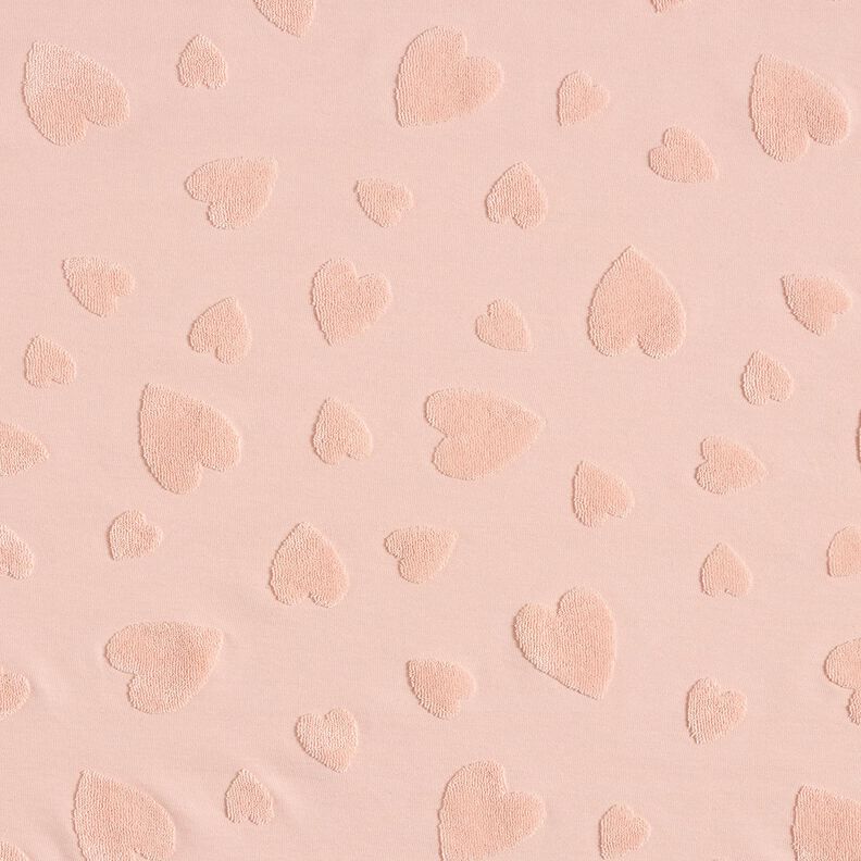 terry cloth jersey hearts – rosé,  image number 1