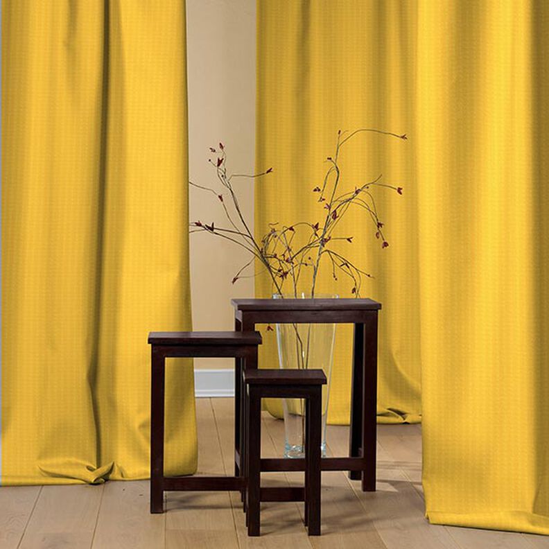 Blackout fabric Texture – curry yellow,  image number 5