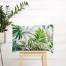 Decorative fabric Canvas Exotic leaves – green/white,  thumbnail number 7