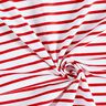 Narrow & Wide Stripes Cotton Jersey – white/red,  thumbnail number 3