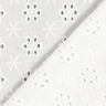 Flowers broderie anglaise cotton fabric – white,  thumbnail number 4