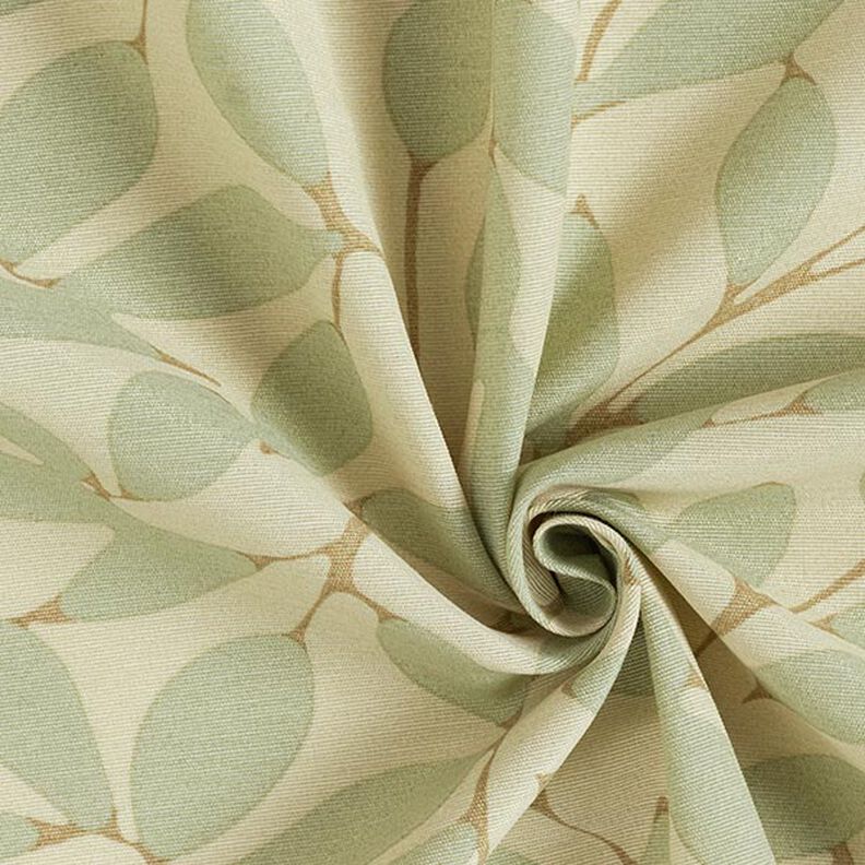 Decor Fabric Canvas Blurred Leaves – natural/reed, image number 3