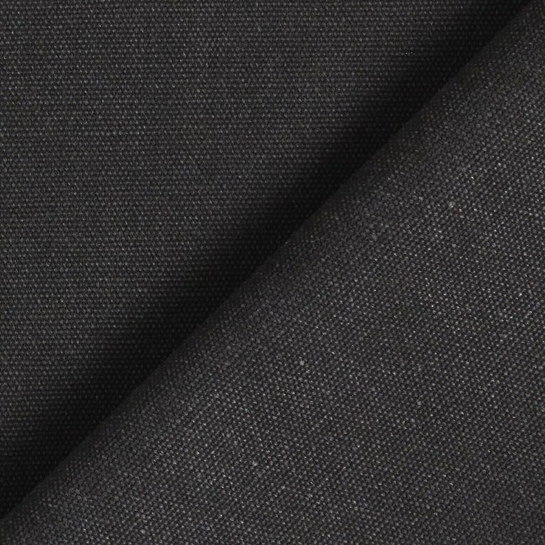 Decor Fabric Canvas waxed – black,  image number 3