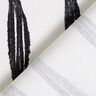 Decor Fabric Half Panama wavy stripes – black/ivory,  thumbnail number 4