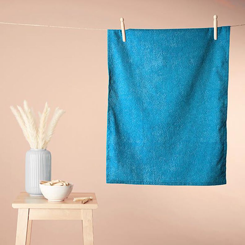 Towelling Fabric – turquoise,  image number 7