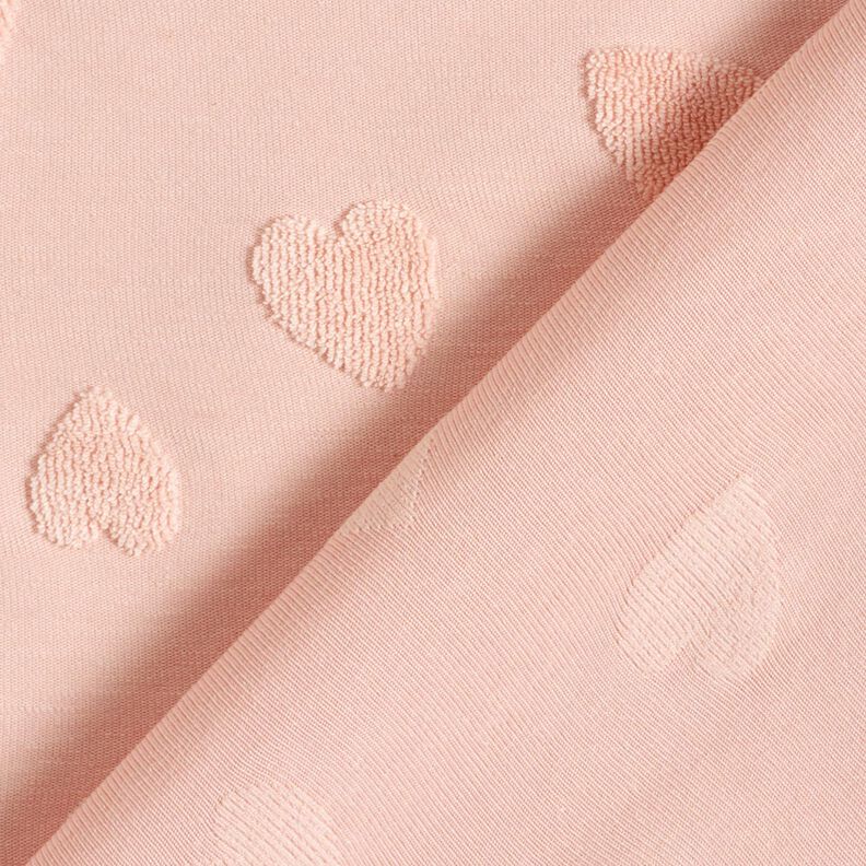 terry cloth jersey hearts – rosé,  image number 4