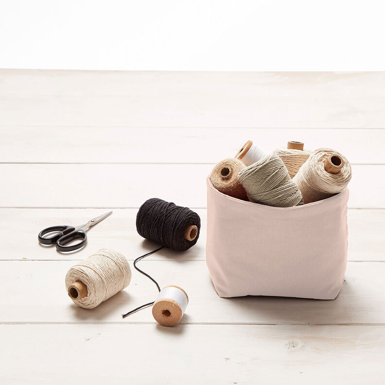 Cotton Cretonne Plain – light dusky pink,  image number 7