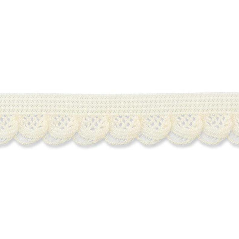 Elasticated Ruffle [15 mm] – offwhite,  image number 1