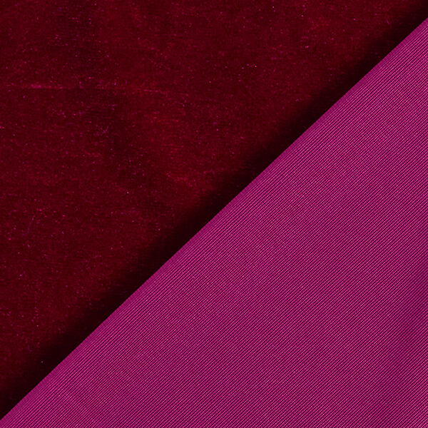 Plain Stretch Velvet – burgundy,  image number 3