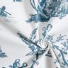 Decor Fabric Half Panama happy dancers 280 cm – ocean blue/white,  thumbnail number 3