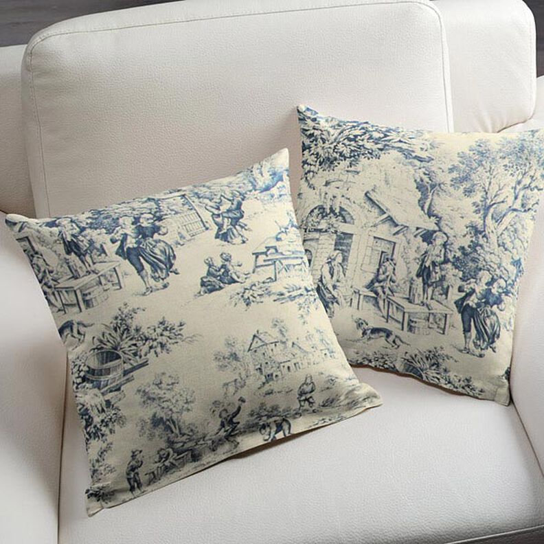 Toile de Jouy – steel blue,  image number 5