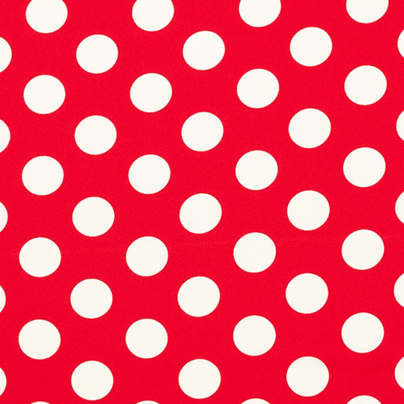 Crepe Weave polka dots [2.5 cm] – red,  image number 1