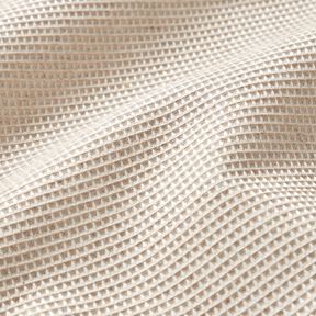 Decor Fabric Jacquard waffle pattern &ndash; natural, 