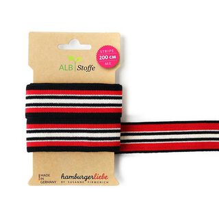Organic Jacquard TrimSTRIPE ME college  [200 CM | 3,5 CM]  | Albstoffe | Hamburger Liebe, 
