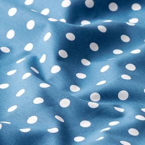 Cotton Poplin Large Dots – denim blue/white, 